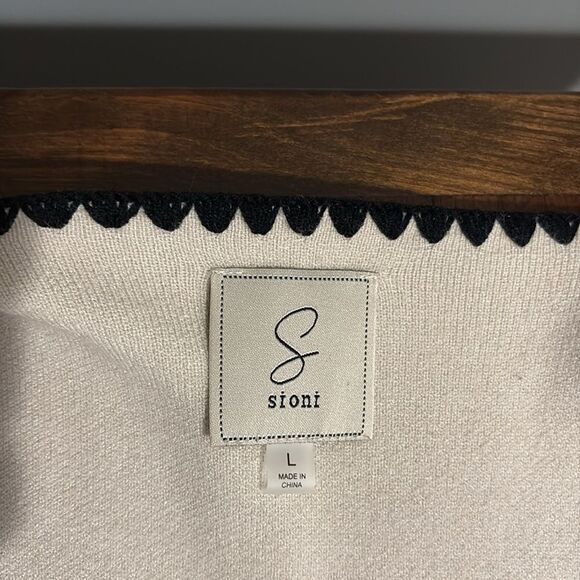 Sioni Contrast Stitch Cardigan Size L - Picture 11 of 12
